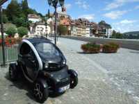 an der alten Rheinbrücke auf der Schweizer Seite