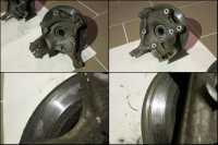 <p>Die Bremsscheiben hängen mit der Radaufhängung am Achsschenkel. Das macht den Austausch so teuer! Deutlich zu sehen sind auch die Riefen, die den Austausch notwendig machten <img src="http://www.vectrix-forum.de/plugins/editors/tinymce/jscripts/tiny_mce/plugins/emotions/img/smiley-frown.gif" mce_src="plugins/editors/tinymce/jscripts/tiny_mce/plugins/emotions/img/smiley-frown.gif" alt="Stirnrunzelnd" title="Stirnrunzelnd" border="0"><br mce_bogus="1"></p>